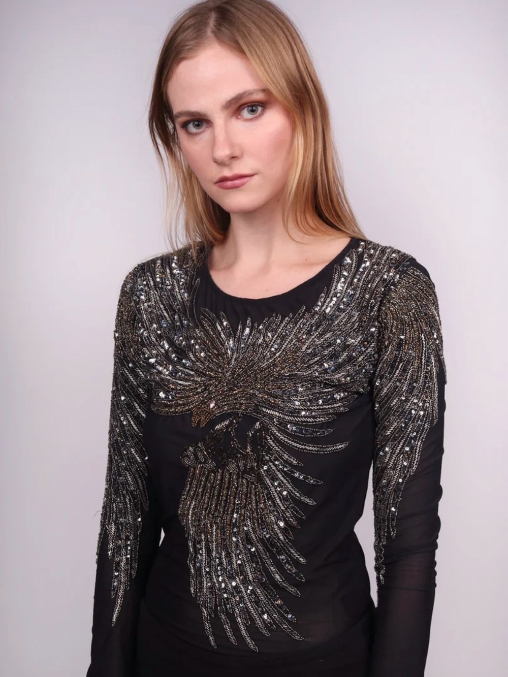CLUB MONACO Beaded Top